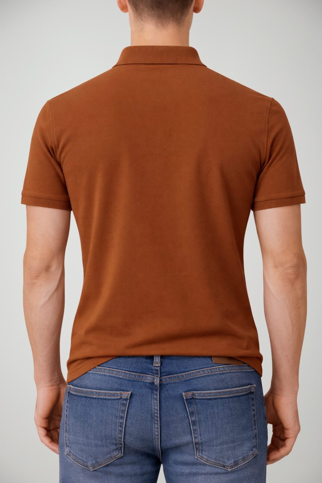 Polo da uomo Brooksfield in pique con logo