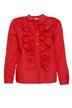 Camisa de mujer Joleen con volantes centrales