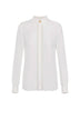Elisabetta Franchi women's georgette shirt with lettering bands