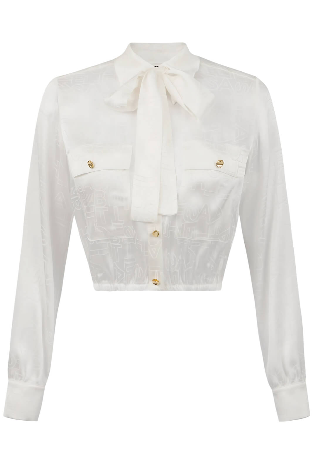 Elisabetta Franchi camicia donna crop monogram