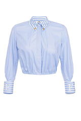 Elisabetta Franchi women's poplin shirt with striped details