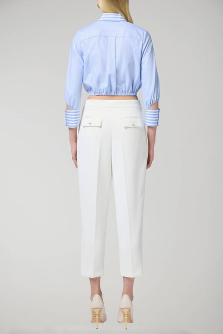 Elisabetta Franchi women's poplin shirt with striped details