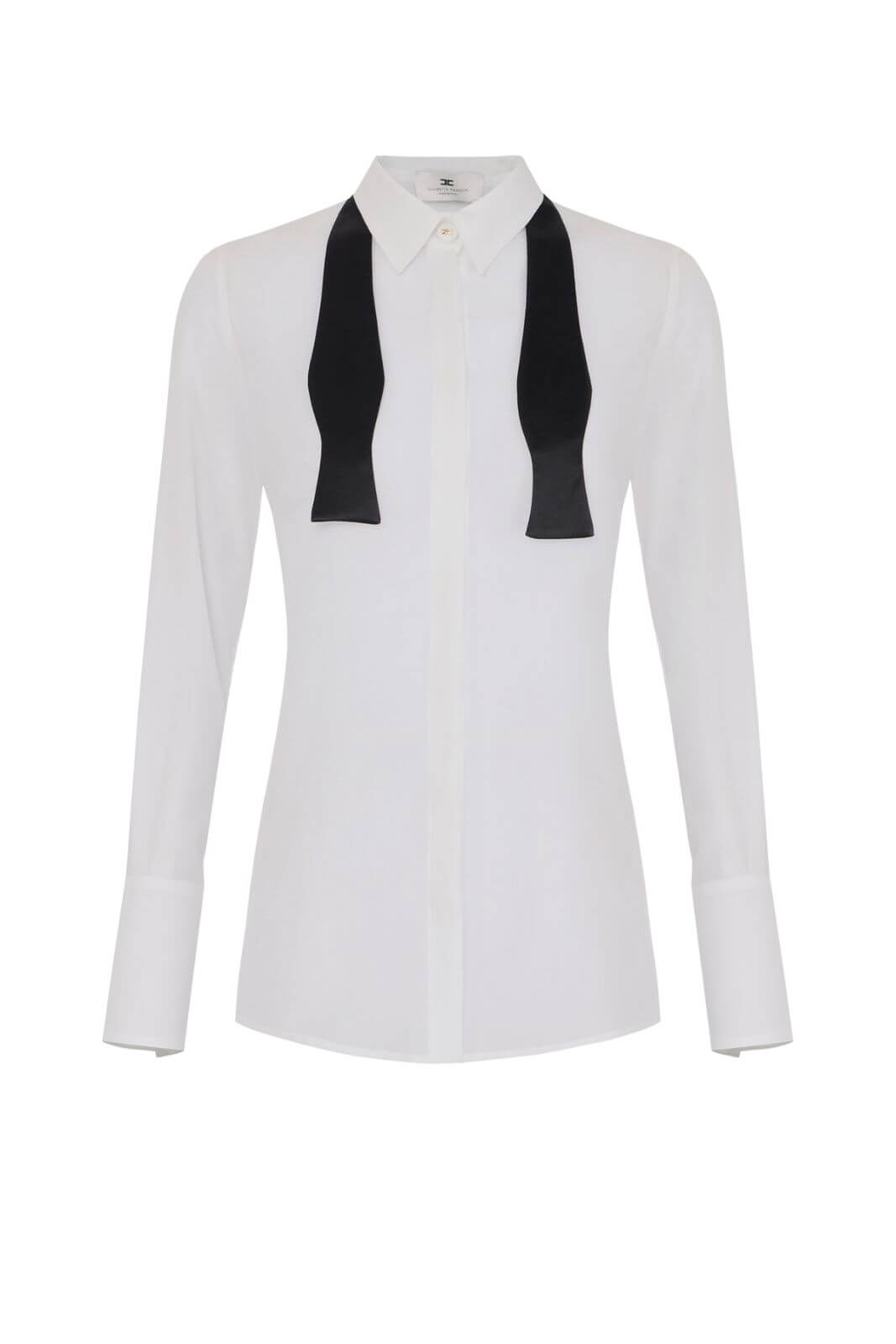 Elisabetta Franchi women's georgette shirt with tie