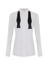 Elisabetta Franchi women's georgette shirt with tie