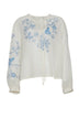 19.70 Blusa Donna con ricami a contrasto
