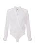 Elisabetta Franchi women's georgette bodysuit