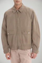 Chaqueta bomber para hombre de Woolrich en jersey teñido en prenda