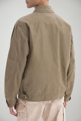 Chaqueta bomber para hombre de Woolrich en jersey teñido en prenda