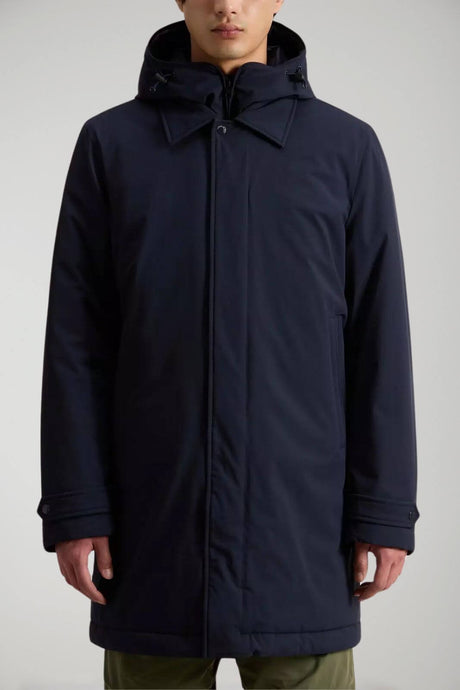 Abrigo 2 en 1 de Woolrich para hombre en nailon elástico