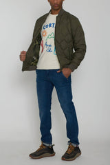 Woolrich piumino uomo Heritage Microfiber modello bomber