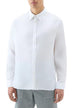 Woolrich men's shirt in pure linen