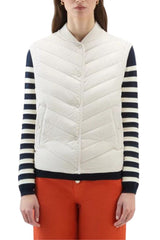 Woolrich women's microfiber vest with chevron quilting