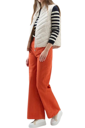 Woolrich women's microfiber vest with chevron quilting