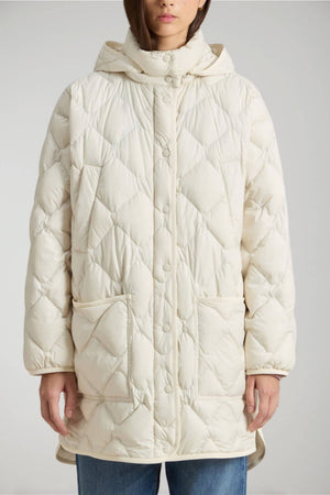 Chaqueta de plumón tipo capa de microfibra Heritage para mujer de Woolrich