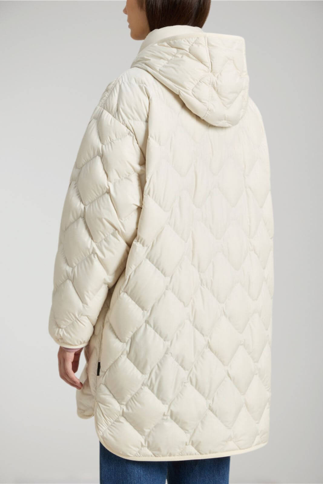 Chaqueta de plumón tipo capa de microfibra Heritage para mujer de Woolrich