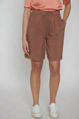 Zhelda Bermuda Donna in voilè con coulisse