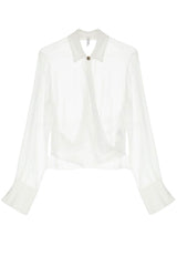 Camisa Imperial de Mujer con Drapeado