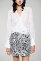 Camisa Imperial de Mujer con Drapeado