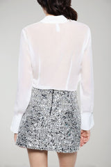 Camisa Imperial de Mujer con Drapeado