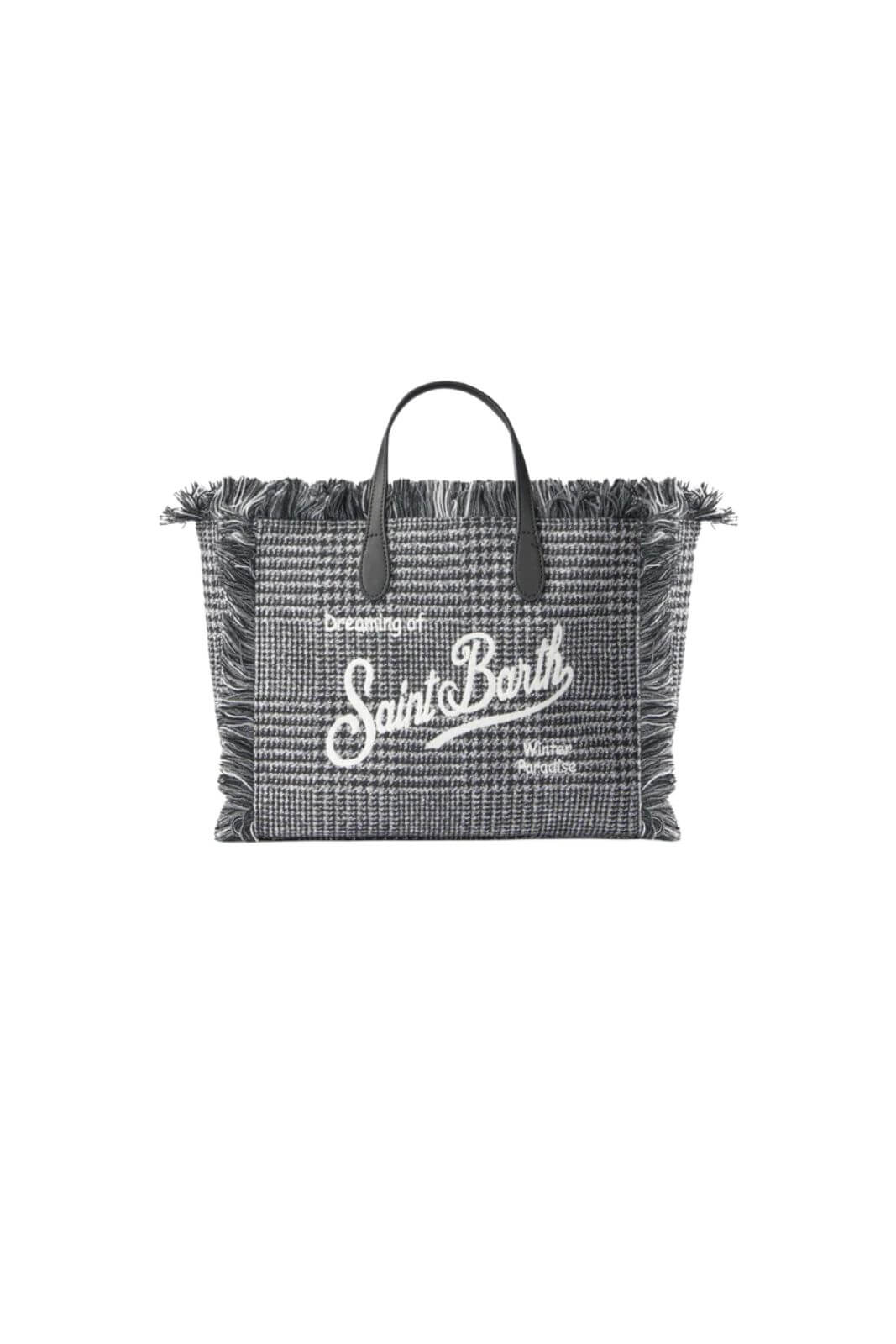 MC2 Saint Barth borsa donna Colette Principe di Galles e ricamo del logo