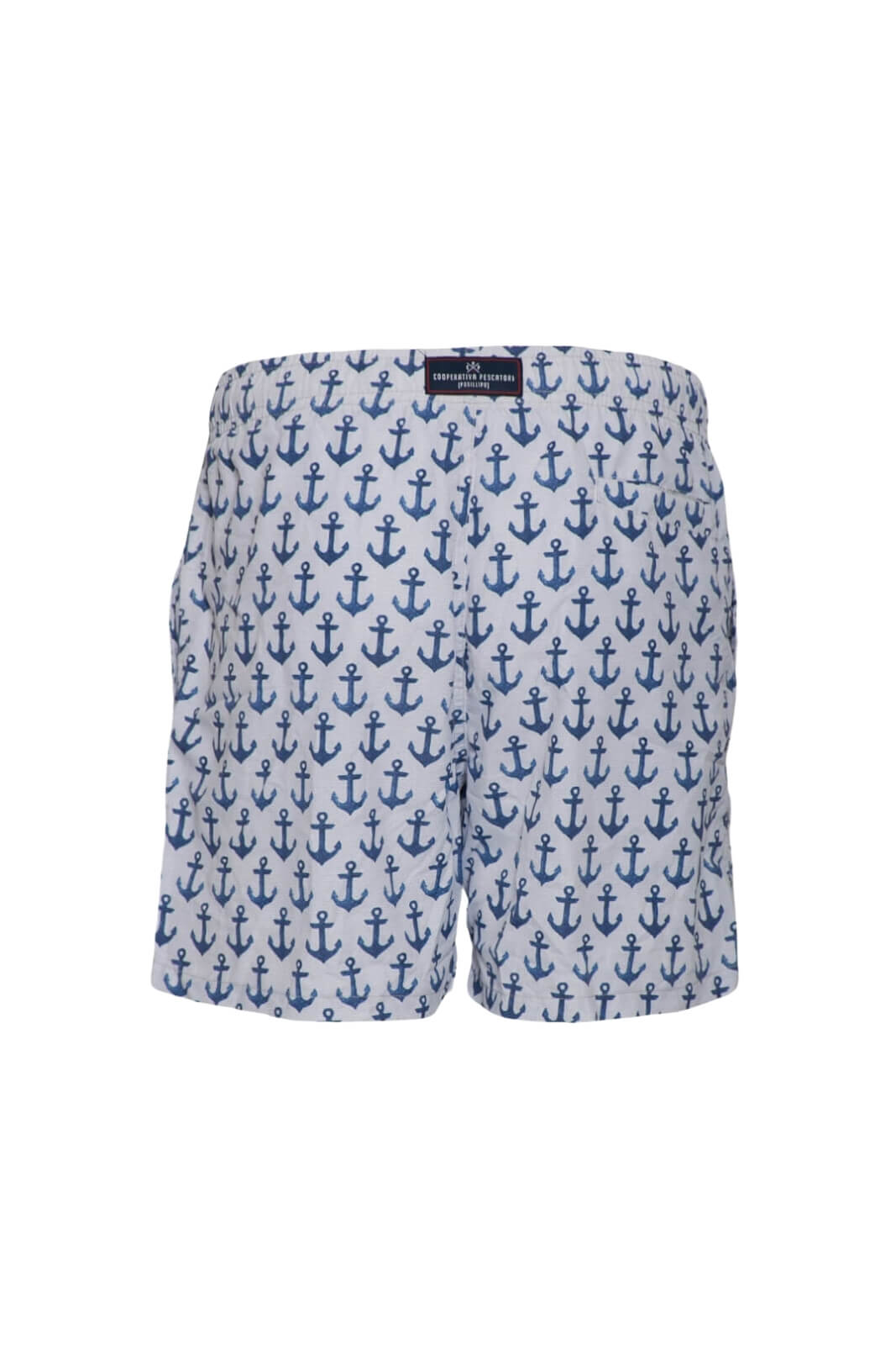 Posillipo Fishermen's Cooperative Men's Swimsuit with Anchor Print