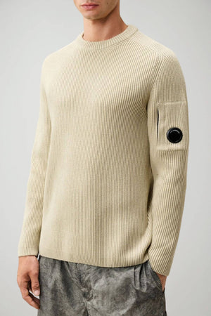 CP Company Maglia Uomo Full Rib Cotton Crewneck