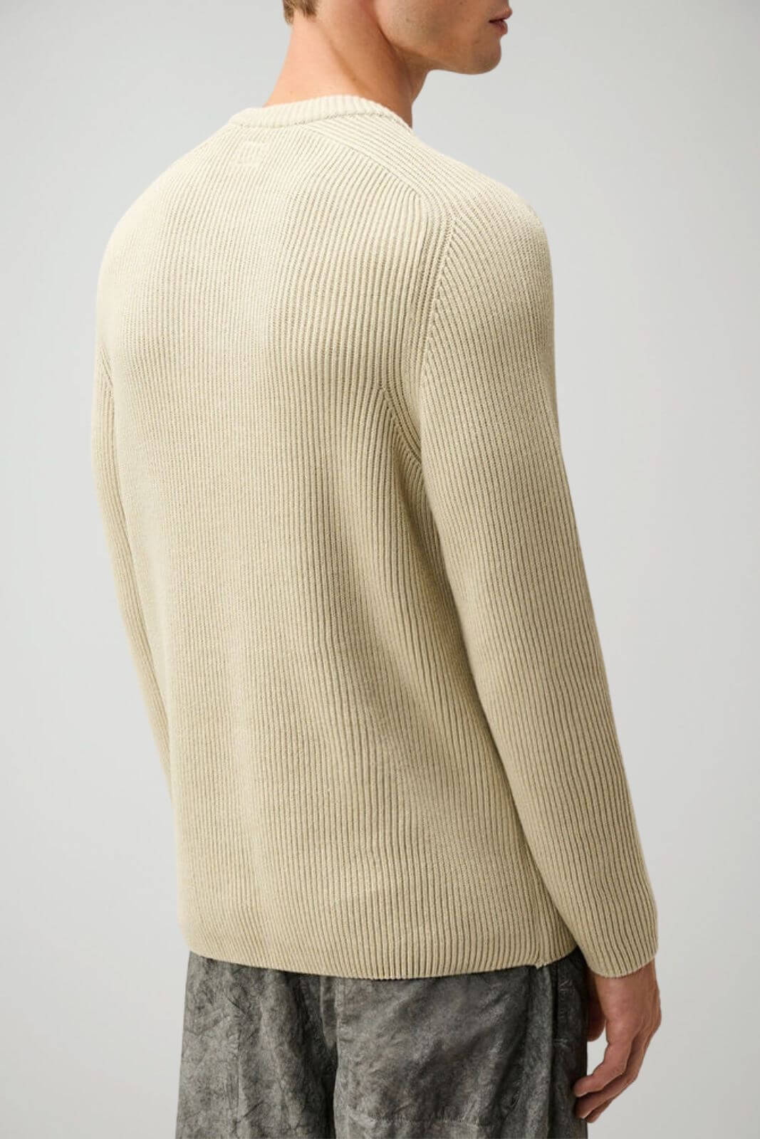 CP Company Maglia Uomo Full Rib Cotton Crewneck
