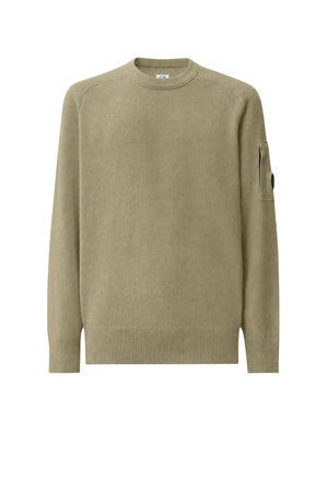 CP Company Maglia Uomo Lambswool Crewneck / Tortora