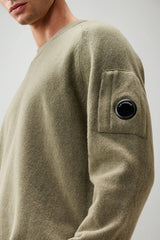 CP Company Maglia Uomo Lambswool Crewneck / Tortora
