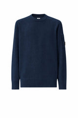 CP Company Maglia Uomo Lambswool Crewneck / Navy