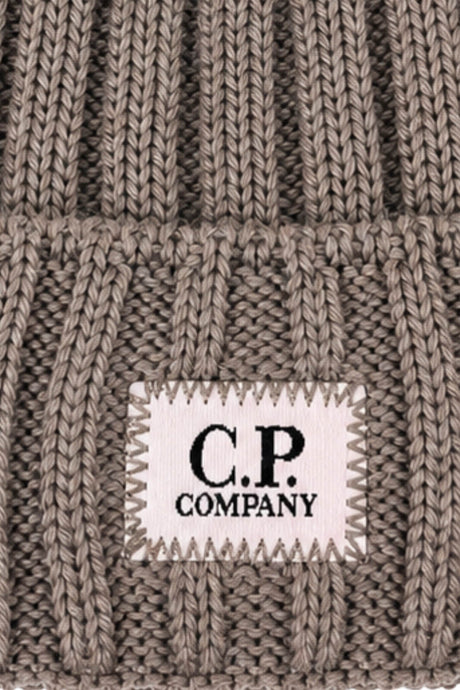 CP Company Cappello Uomo in lana a coste / Grigio