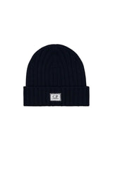 CP Company Cappello Uomo in lana a coste / Navy