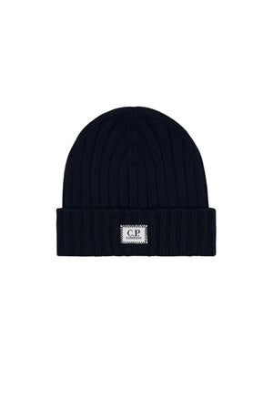 CP Company Cappello Uomo in lana a coste / Navy