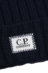 CP Company Cappello Uomo in lana a coste / Navy