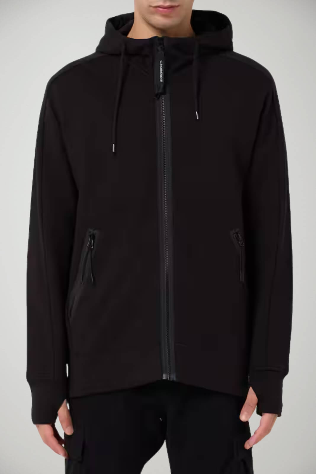 CP Company Felpa Uomo Full Zip con lenti Goggle
