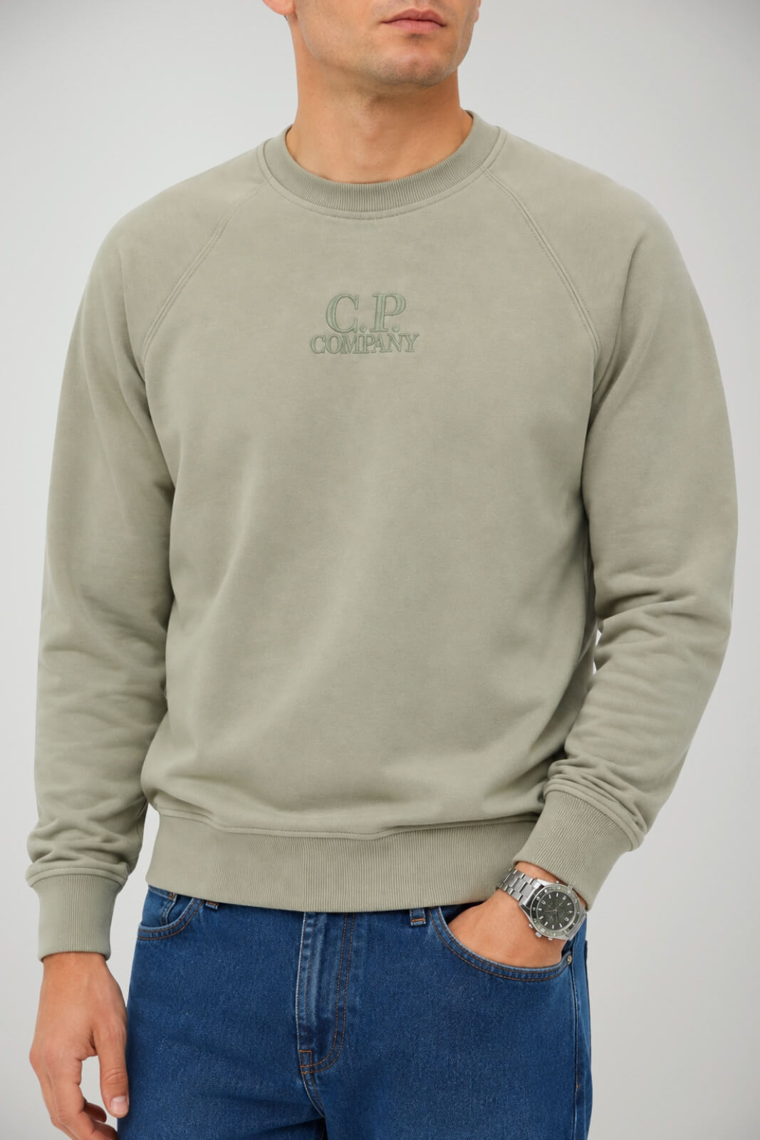 CP Company Felpa Uomo girocollo con lettering