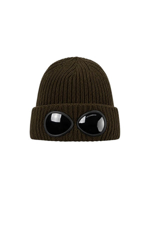 CP Company Cappello Uomo in lana con lenti / Kaki