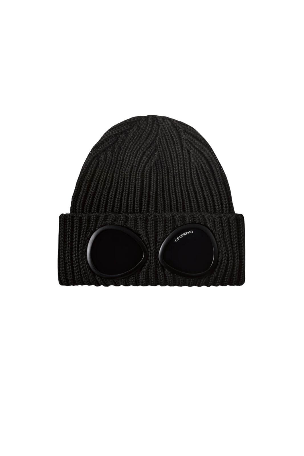 CP Company Cappello Uomo in lana con lenti / Nero