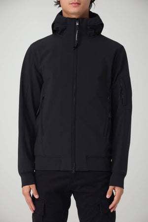 CP Company Giacca Uomo in nylon stretch con lente / Nero