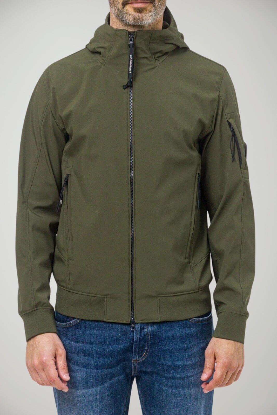 CP Company Giacca Uomo in nylon stretch con lente