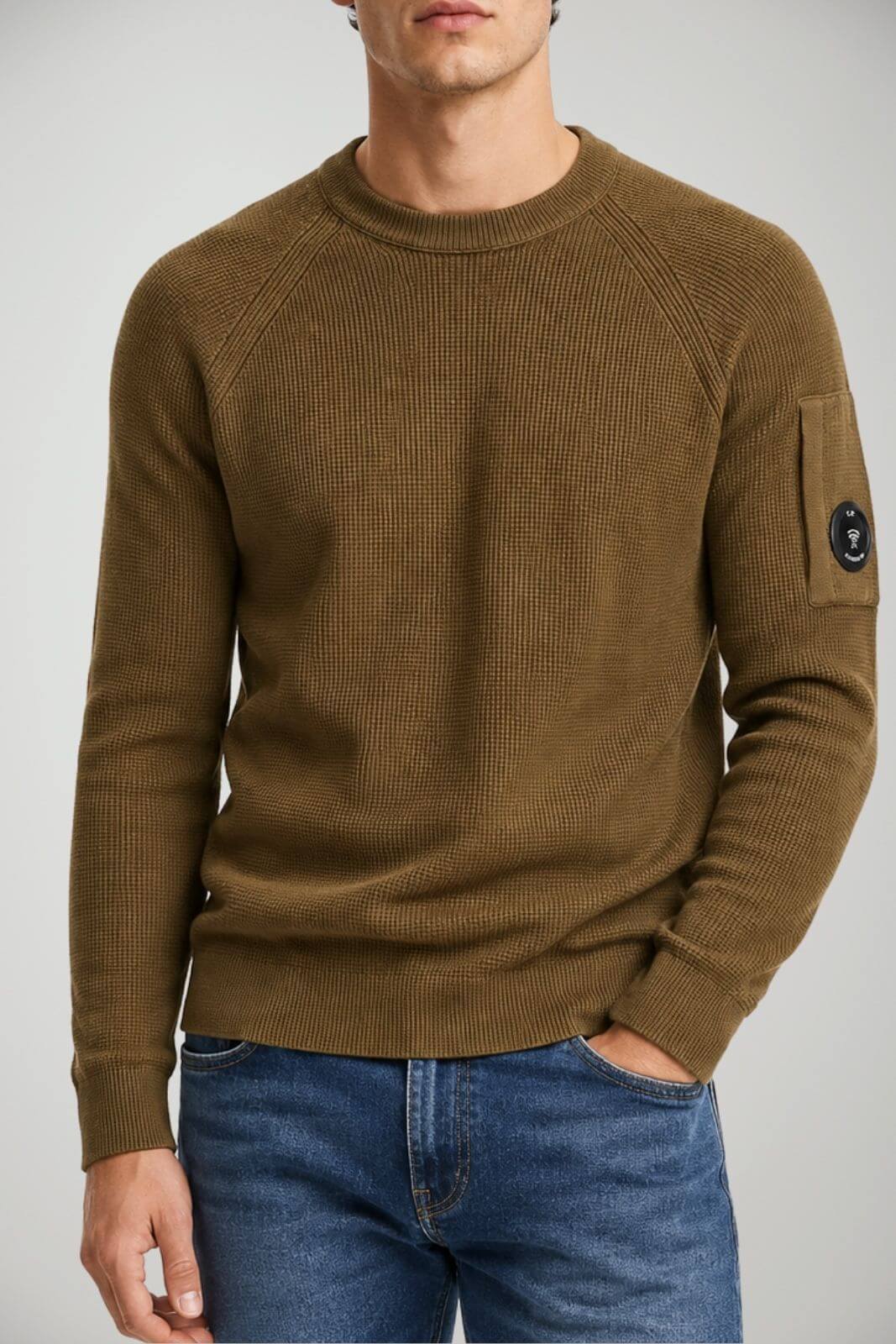 CP Company Maglia Uomo girocollo con lente