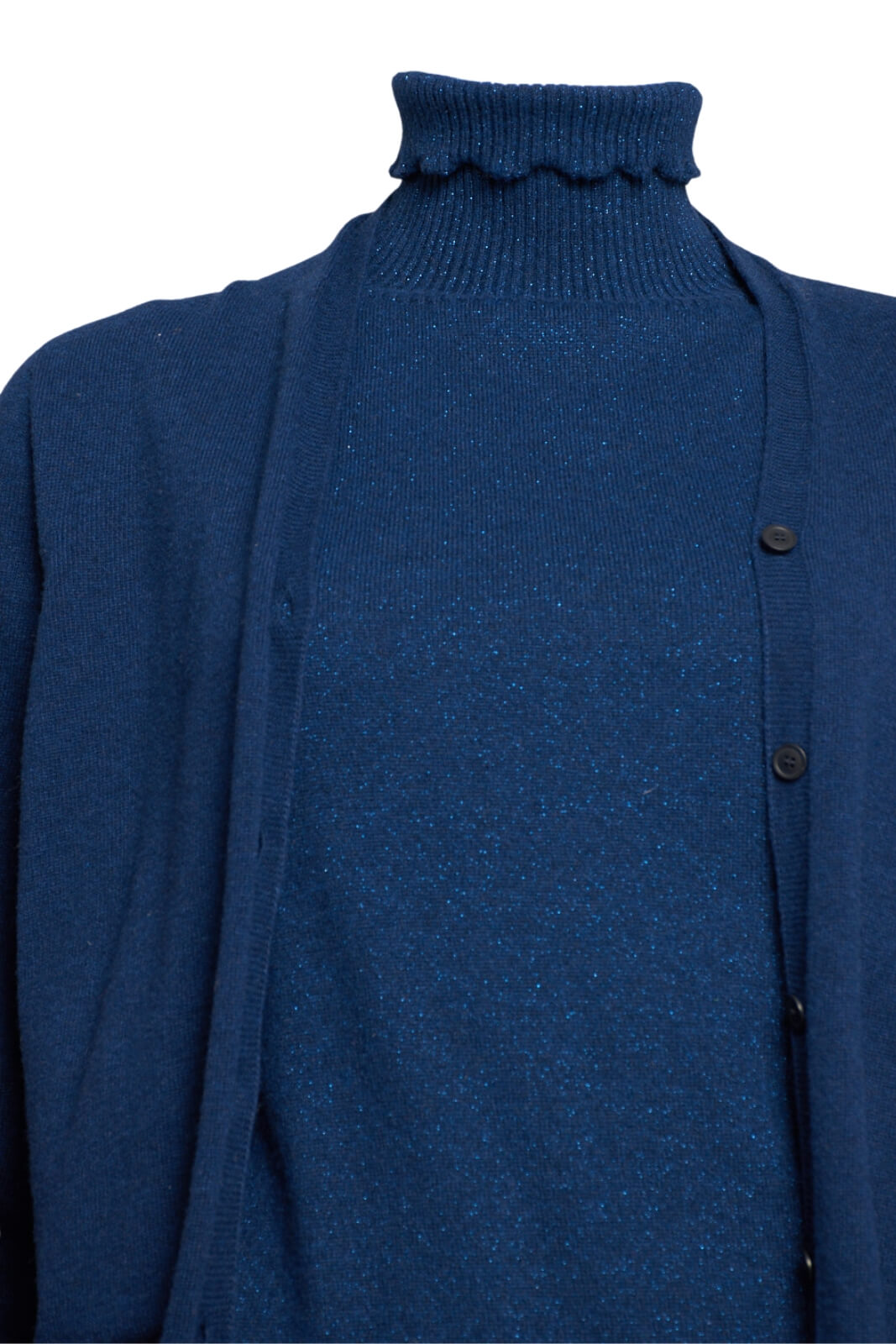 Cardigan e Dolcevita Camilla Clodel dettaglio