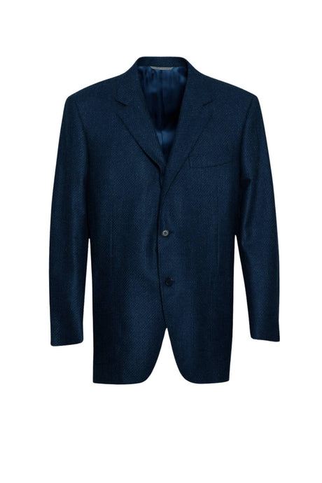 Giacca da uomo monopetto Canali in lana a fantasia sale e pepe