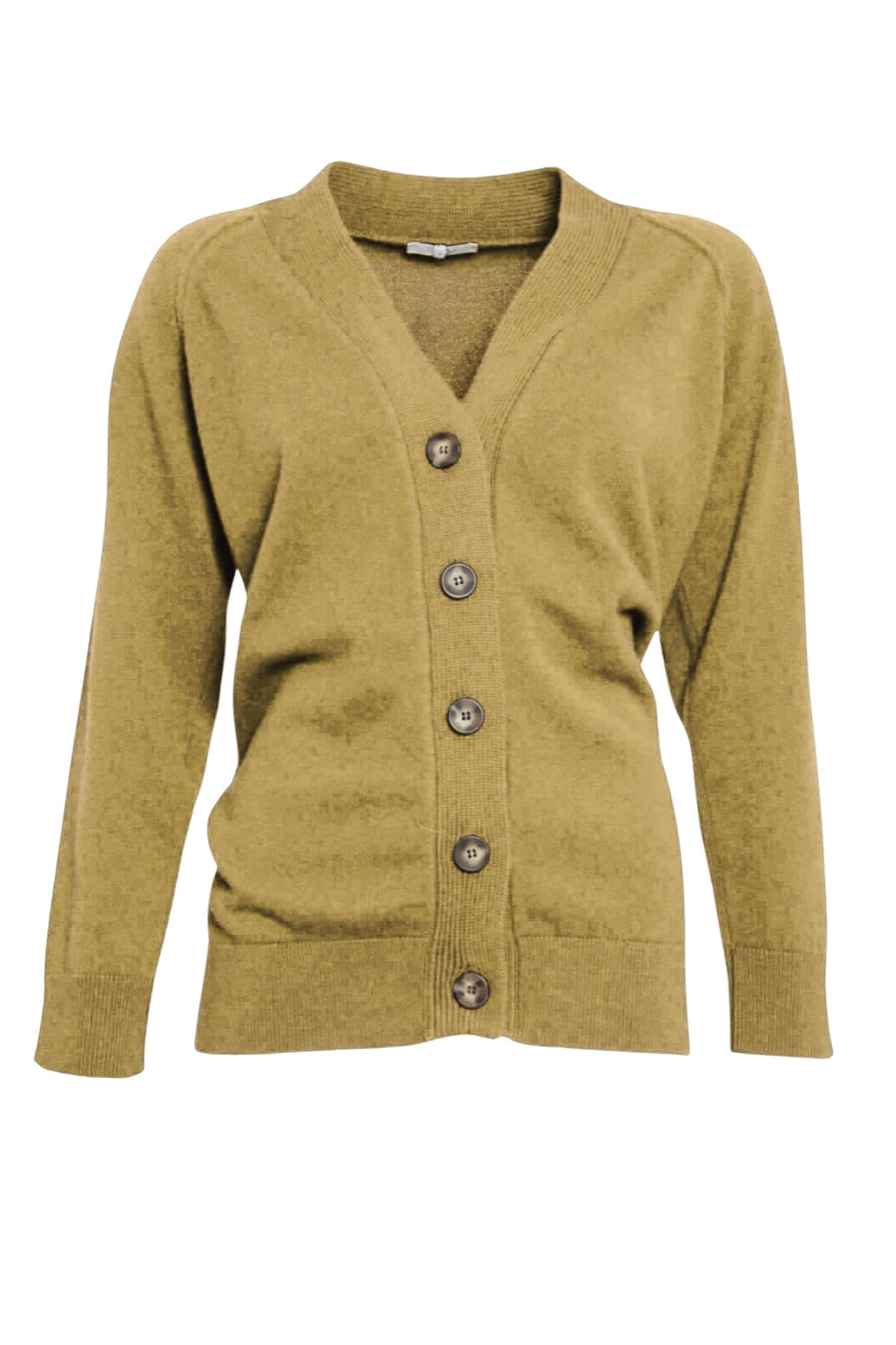 Cardigan da donna con bottoni fronte beige