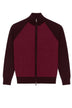 Cardigan da uomo Cashmere Company full zip con manica raglan