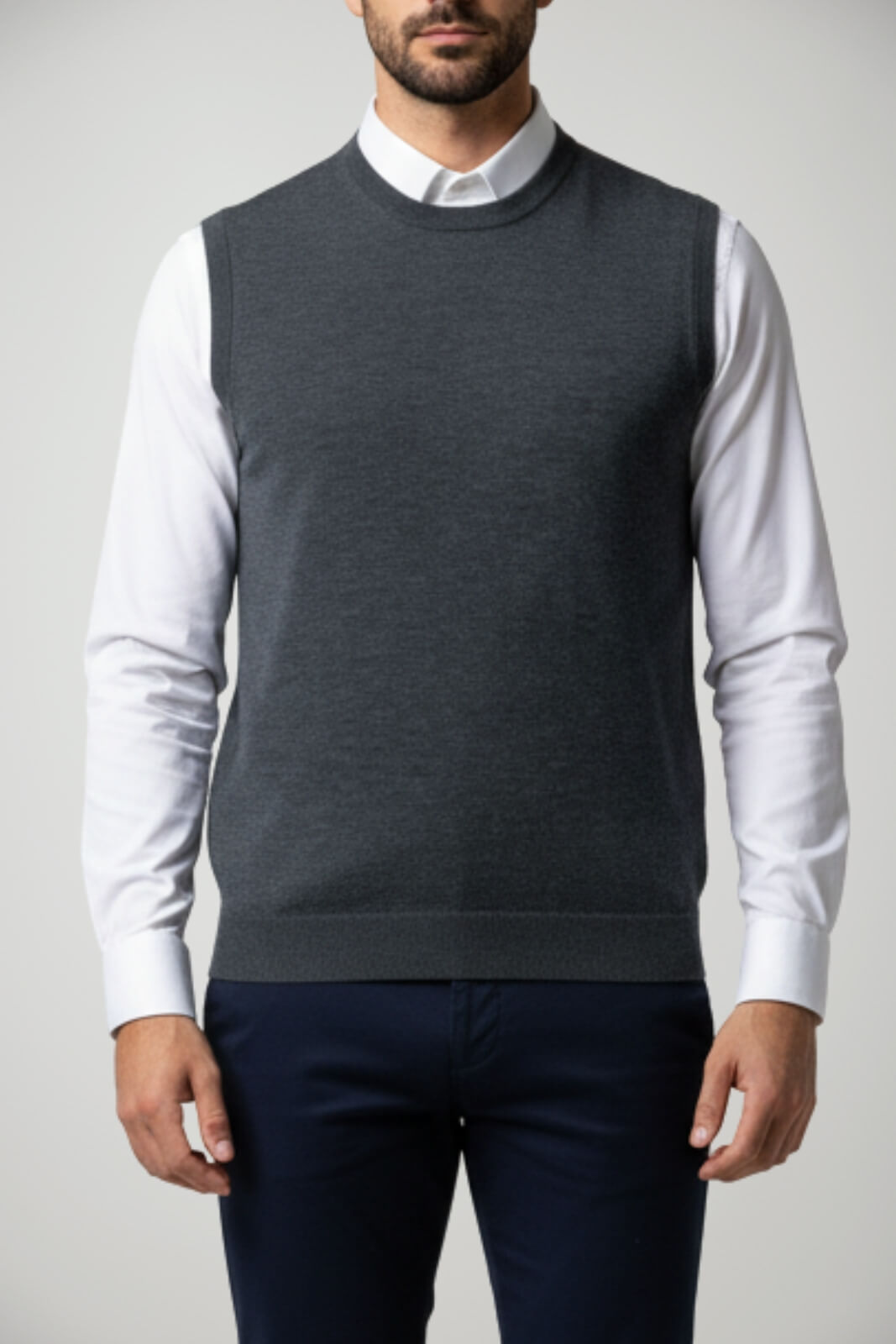 Cashmere Company Gilet Uomo in merino extrafine