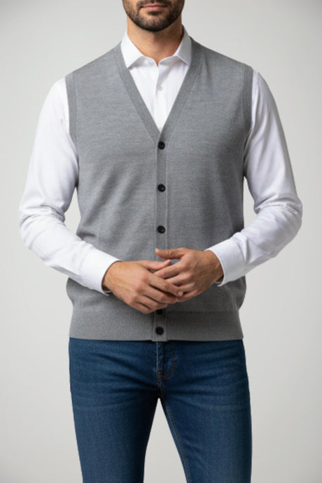Gilet da uomo Cashmere Company con bottoni