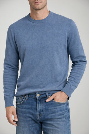 Maglia da uomo Cashmere Company in cotone a girocollo