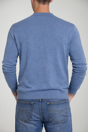 Maglia da uomo Cashmere Company in cotone a girocollo