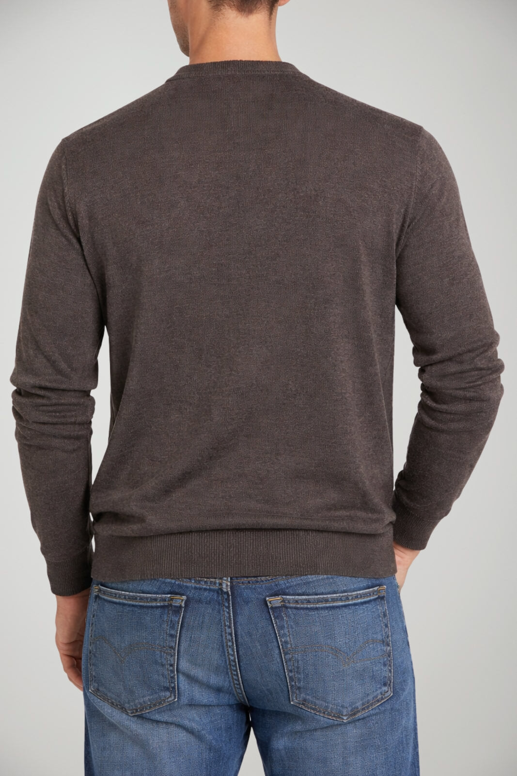Maglia da uomo Cashmere Company in cotone a girocollo